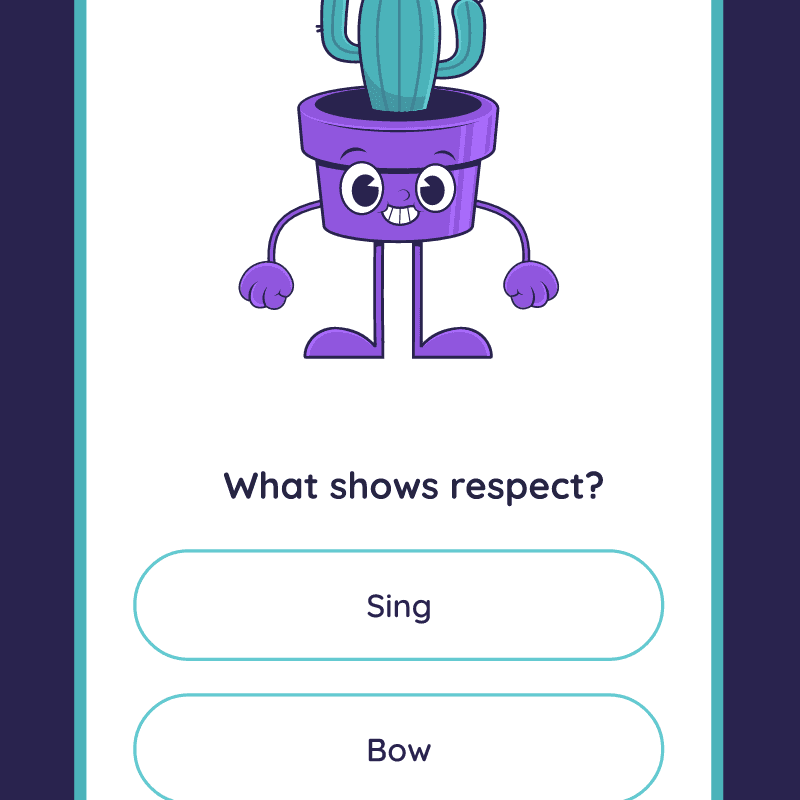 Quiz game app | Mascot