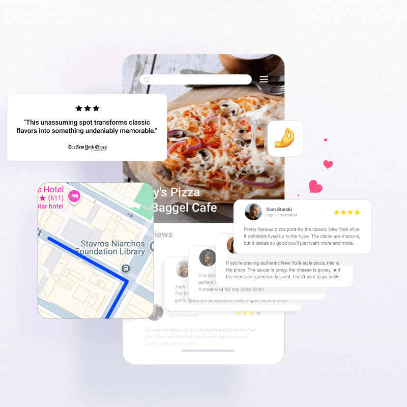 Interactive Animation for a Food Finder App